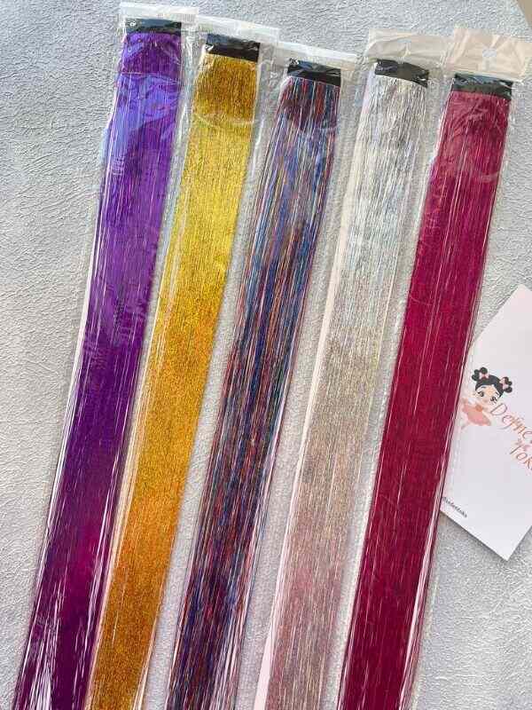 Çıtçıtlı Tinsel Saç