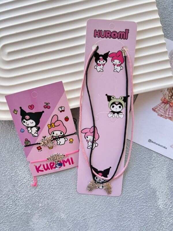 Kuromi & My Melodi Kolye Bileklik