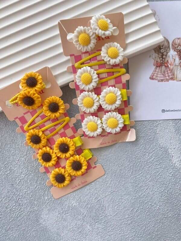 Ayçiçeği Lastik & Pens & Çıtçıt Toka